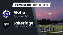 Recap: Aloha  vs. Lakeridge  2019