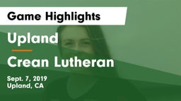 Upland  vs Crean Lutheran Game Highlights - Sept. 7, 2019