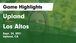 Upland  vs Los Altos Game Highlights - Sept. 24, 2021