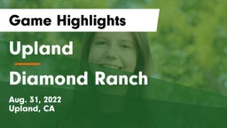 Upland  vs Diamond Ranch Game Highlights - Aug. 31, 2022
