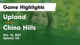Upland  vs Chino Hills Game Highlights - Oct. 10, 2023