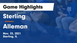 Sterling  vs Alleman  Game Highlights - Nov. 23, 2021