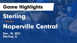 Sterling  vs Naperville Central  Game Highlights - Dec. 18, 2021