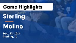 Sterling  vs Moline  Game Highlights - Dec. 23, 2021