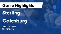 Sterling  vs Galesburg  Game Highlights - Jan. 10, 2022