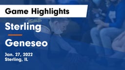 Sterling  vs Geneseo  Game Highlights - Jan. 27, 2022