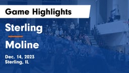 Sterling  vs Moline  Game Highlights - Dec. 14, 2023