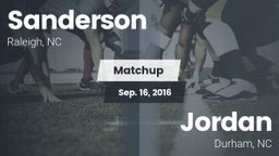 Matchup: Sanderson High vs. Jordan  2016