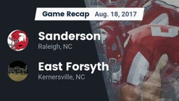 Recap: Sanderson  vs. East Forsyth  2017