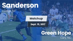 Matchup: Sanderson High vs. Green Hope  2017