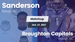 Matchup: Sanderson High vs. Broughton Capitals 2017
