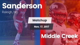 Matchup: Sanderson High vs. Middle Creek  2017