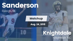 Matchup: Sanderson High vs. Knightdale  2018