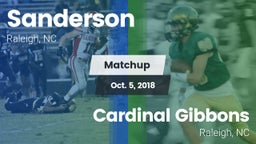 Matchup: Sanderson High vs. Cardinal Gibbons  2018