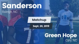 Matchup: Sanderson High vs. Green Hope  2019