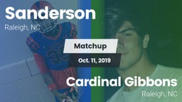Matchup: Sanderson High vs. Cardinal Gibbons  2019
