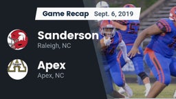 Recap: Sanderson  vs. Apex  2019