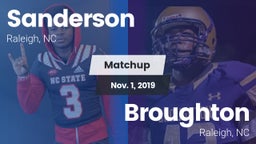 Matchup: Sanderson High vs. Broughton  2019