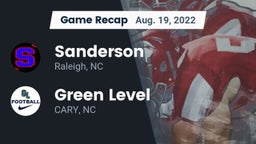 Recap: Sanderson  vs. Green Level  2022