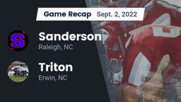 Recap: Sanderson  vs. Triton  2022