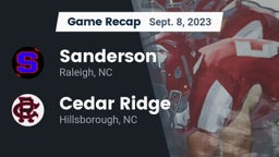 Recap: Sanderson  vs. Cedar Ridge  2023