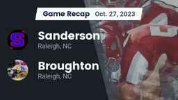 Recap: Sanderson  vs. Broughton  2023