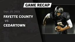 Recap: Fayette County  vs. Cedartown  2015