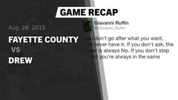 Recap: Fayette County  vs. Drew  2015