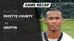 Recap: Fayette County  vs. Griffin  2016