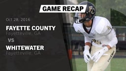 Recap: Fayette County  vs. Whitewater  2016