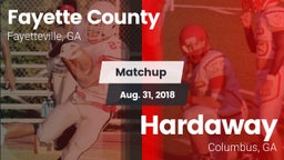 Matchup: Fayette County  vs. Hardaway  2018