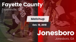 Matchup: Fayette County  vs. Jonesboro  2018