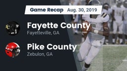 Recap: Fayette County  vs. Pike County  2019