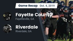 Recap: Fayette County  vs. Riverdale  2019