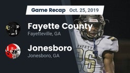 Recap: Fayette County  vs. Jonesboro  2019