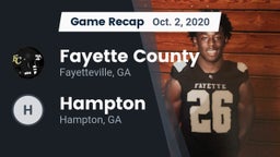 Recap: Fayette County  vs. Hampton  2020