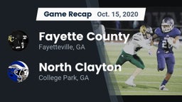 Recap: Fayette County  vs. North Clayton  2020