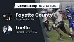 Recap: Fayette County  vs. Luella  2020