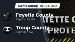 Recap: Fayette County  vs. Troup County  2022