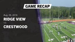 Recap: Ridge View  vs. Crestwood  2016