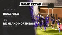 Recap: Ridge View  vs. Richland Northeast  2016