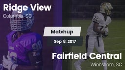 Matchup: Ridge View High vs. Fairfield Central  2017