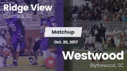 Matchup: Ridge View High vs. Westwood  2017