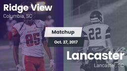 Matchup: Ridge View High vs. Lancaster  2017