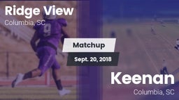 Matchup: Ridge View High vs. Keenan  2018