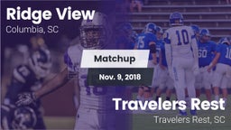 Matchup: Ridge View High vs. Travelers Rest  2018