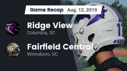 Recap: Ridge View  vs. Fairfield Central  2019
