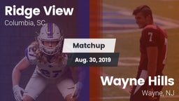 Matchup: Ridge View High vs. Wayne Hills  2019