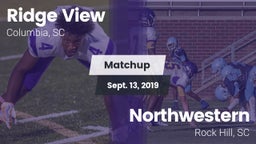 Matchup: Ridge View High vs. Northwestern  2019
