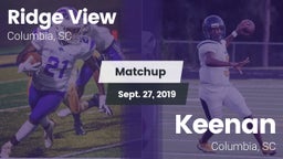 Matchup: Ridge View High vs. Keenan  2019